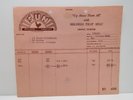 RARE ORIGINAL SUN RECORDS INVOICE  1956  CARL PERKINS & Warren Smith Memphis
