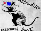 Exkrement Beton, Asselterror - Rattendisco [LP+CD][gelb] Banksy Artwork 3D Rat