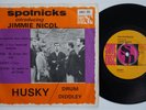 BEATLES / JIMMY NICOL Husky Drum Diddley RARE Sweden 45 mod garage SPOTNICKS