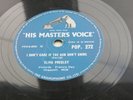 ELVIS PRESLEY UK 1956 H.M.V. 78  BLUE MOON   HIS MASTER'S VOICE  POP 272