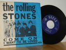 The ROLLING STONES Come on  Danish PS BLUE Picture Sleeve 45 7'' vinyl