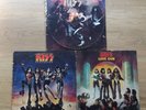 1970's KISS 3LP Lot: Alive, Destroyer, Love Gun POOR