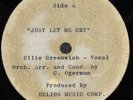 Ellie Greenwich 45 ACETATE Just Let Me Cry b/w Diavola