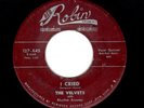 NYC EARLY DOOWOP CLASSIC-VELVETS-I CRIED/TELL HER-RED ROBIN 127