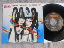 Kiss  - Uh  All Night/Trial By Fire -  1985 EU Picture Sleeve PS 7