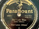 BLIND LEMON JEFFERSON PARAMOUNT  Bad Luck Blues/ Broke and Hungry