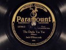 78 RPM -- Jack O' Diamonds / George Hannah, Paramount 12786, EE+ Blues - Jazz