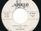CELLOS Girlie That I Love / Be-Bop Mouse APOLLO Doo Wop 45 Hear