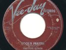 FIVE ECHOS Fool's Prayer / Tastee Freeze VEE-JAY Doo Wop 45 Hear