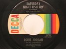 Soul 45 Louis Jordan - Saturday Night Fish Fry / Saturday Night Dish Fry (Conclu