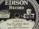 Edison Disc 51551 Golden Gate Orch The Flapper Wife / Hosty Tots