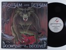 FLOTSAM AND JETSAM Doomsday... RESTLESS/METAL BLADE LP w/ merch insert z
