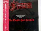 SAXON LIVE/THE EAGLE HAS LANDED CARRERE P-11227 JAPAN OBI VINYL LP