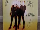 THE BAND CAMINO Self Titled VG++ YELLOW WITH BLACK SPLATTER VINYL AUTOGRAPHED
