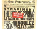 New CBS Great Performances Record # 51 Stravinsky Boulez Cleveland Orchestra