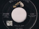 ELVIS PRESLEY - THAT'S ALL RIGHT - 1956 ROCKABILLY 45 RCA VICTOR 47-6380 VG+