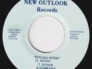 T. DYSON & COMPANY It's All Over / First Time RARE modern soul 45 electro HEAR