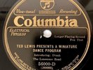 Rare 78rpm Ted Lewis & Kate Smith present Programs on 12-inch Columbia 56000-D