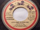 CANADA  NM- GEORGE HARRISON Love Comes To Everyone /Soft Touch 1979 BEATLES 45