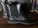 Norton Clarks Leather Motorbike Style Boots UK Size 9 US 10- Excellent Condition