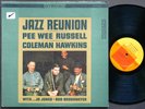 COLEMAN HAWKINS PEE WEE RUSSELL Jazz Reunion LP CANDID CJS 9020 US 1961 DG ST