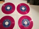 Seeburg Background Music Library FOUR 45 RPM Red Vinyl RECORDS 1954
