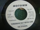 45 RPM The Spinners Motown 1078 White Label Promo I'll Always Love You 1965 Soul