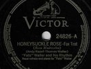 Fats Waller & His Rhythm 78 Honeysuckle Rose / Breakin' The Ice EE+ / E SH3F