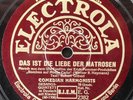 78rpm  COMEDIAN HARMONISTS - Das ist die Liebe der Matrosen   SCHELLACK