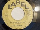 THE MEMBERS   WISH I’D NEVER MET YOU   LABEL   Rare Orig. FL Garage 45