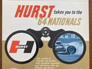 Hurst Takes You To The 64 Nationals Rare Orig Hot Rod Clean Cover VG Vinyl LP