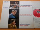 Barbirolli Du Pre Elgar Cello Concerto Sea Pictures British EMI ASD 2750 70s NM