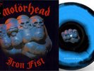 MOTORHEAD LP Iron Fist BLACK & BLUE Swirl Vinyl 40th Anniversary REMASTERED IN S