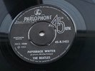 THE BEATLES  ORIG 1966  INDIAN  45   PAPERBACK WRITER    MADE IN INDIA