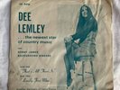 DEE LEMLEY 45 Thats All There Is/Lonely Free Man DAMON rare country faron young
