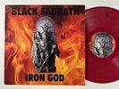 BLACK SABBATH Iron God Yellow Dog With Rob Halford 2004 Red Vinyl NM LP