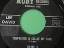 Northern Soul 45 Lee David-Temptation Is Calling My Name-Ruby 1970s Reissue