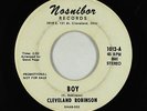 Northern Soul Funk 45 - Cleveland Robinson - Boy/Somebody To Love - Nosnibor