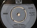 Anan - Haze Woman - Vinyl 7” Record Single - 7N 17571 - 60s Psych Rock - Rare