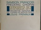 RARE CLASSIC LP SAMSON FREMEAUX CHOPIN CONCERTO N1 FRENCH COLUMBIA CCA 1066 NM