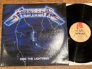 METALLICA - RIDE THE LIGHTNING - UK 1st PRESS 1984 LP + INSERTS COMPLETE MFN 27
