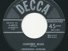LIGHTENING HOPKINS Cemetery Blues DECCA Haunting Blues 45 Hear