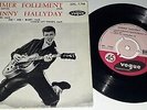 JOHNNY HALLYDAY VINYLE 45 TOURS EP VOGUE T'AIMER FOLLEMENT + 3