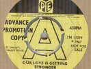 JASON KNIGHT*OUR LOVE IS GETTING STRONGER*DEMO*MOD*SOUL*THE PYE LABEL*LISTEN