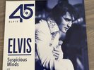 Elvis Presley  Collectors Ed Suspicious Minds 45 record Graceland Tour Giveaway