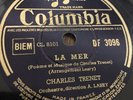 Charles Trenet La mer / Seul depuis toujours / Columbia 78