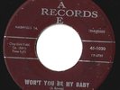Rockabilly-Jerry Banes on Pace 1020-Won't You Be My Baby/Write Me a Lett-LISTEN