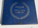 RARE PHILCO DEMONSTRATION DEALER RECORD SET78 FOR 8 RADIO PHONOGRAPH MODELS