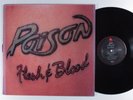 POISON Flesh & Blood CAPITOL/ENIGMA LP VG+/VG++ d