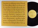 SECTION 25 Always Now FACTORY LP VG+ uk die-cut cover d